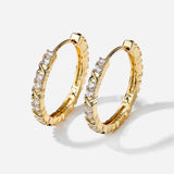 Gabriella Budapest | Arany 18K Zirconia Kereszt Fülbevaló