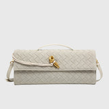 Kamilla Budapest | Cseresznye | Luxus Velúr Intrecciato Klutch