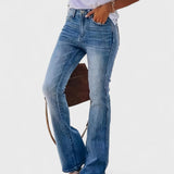 Gabriella Budapest | Flare Farmer Nadrág Rugalmas Retro Univerzális Casual