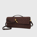 Kamilla Budapest | Cseresznye | Luxus Velúr Intrecciato Klutch