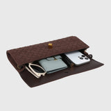 Kamilla Budapest | Cseresznye | Luxus Velúr Intrecciato Klutch