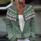 Lila - Fair Isle kötött kardigán