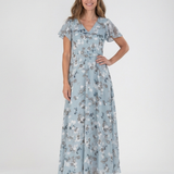 Gabriella Budapest | Virágmintás Chiffon Maxi Ruha