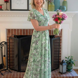 Gabriella Budapest | Virágmintás Chiffon Maxi Ruha