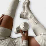 Gabriella Budapest | Lureva – Térd fölé érő csizma Chunky talppal