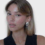 Gabriella Budapest | Nela – Csomó alakú filigrán fülbevalók aranyozott sárgarézből