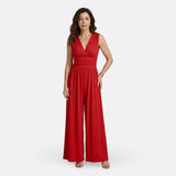 Gabriella Budapest | Leonor - Ujjatlan, széles lábú elegáns overall