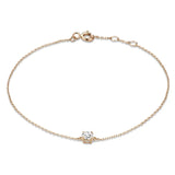 Gabriella Budapest | Moissanite Kővel Díszített Karkötő 14k Aranyban