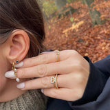 Gabriella Budapest | Sunburst Fülbevalók 18K Aranyból