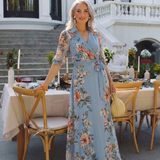 Gabriella Budapest | Virágmintás Maxi Ruha